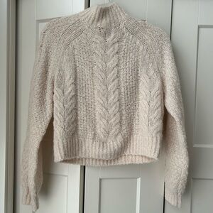 Sunday Best Knit Sweater Cream Size Small